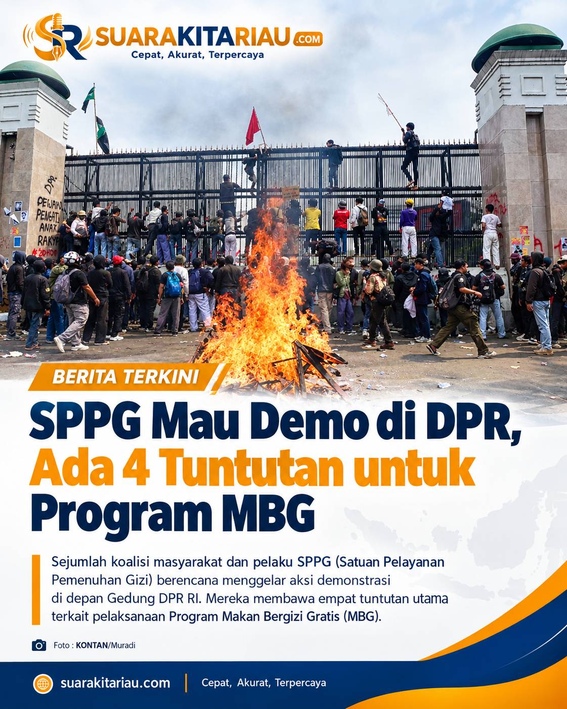 SPPG Disebut Akan Demo di DPR, Bawa 4 Tuntutan Terkait Program MBG