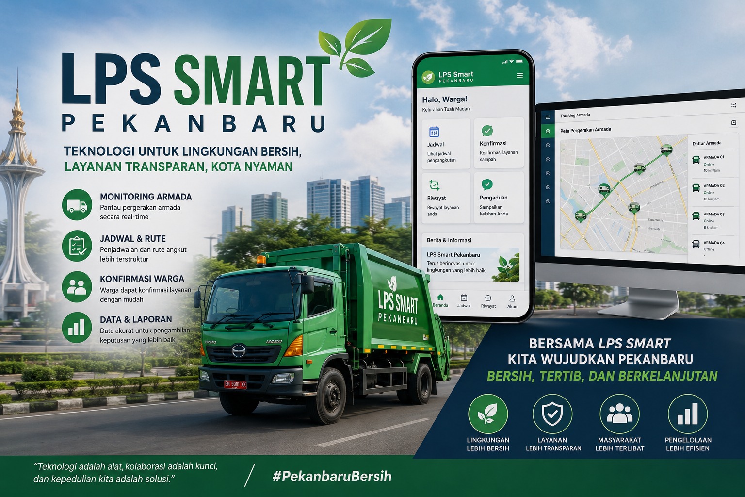 LPS Smart Pekanbaru Bawa Pengelolaan Sampah ke Era Digital